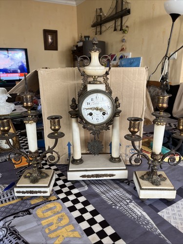 Horloge garniture cheminée - de,