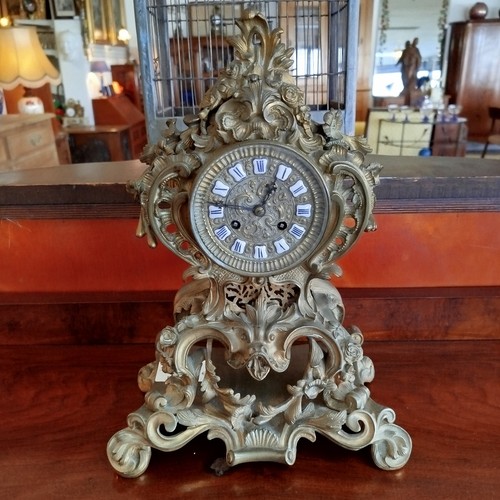 Horloge bronze mouvement - horloge, en