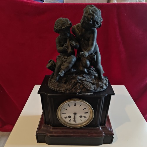 Horloge cheminée - horloge, de